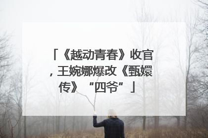《越动青春》收官，王婉娜爆改《甄嬛传》“四爷”