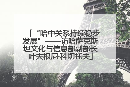 “哈中关系持续稳步发展”——访哈萨克斯坦文化与信息部副部长叶夫根尼·科切托夫