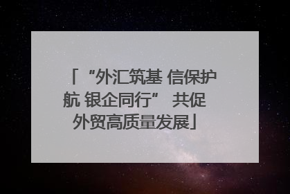 “外汇筑基 信保护航 银企同行” 共促外贸高质量发展