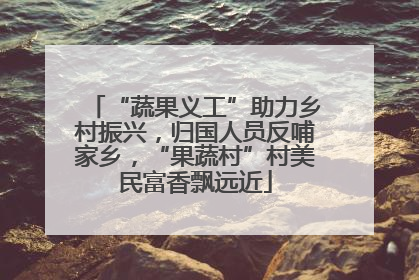 “蔬果义工”助力乡村振兴，归国人员反哺家乡，“果蔬村”村美民富香飘远近