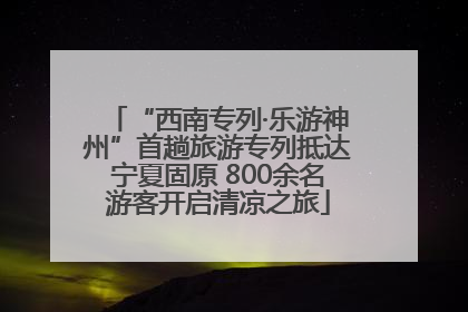 “西南专列·乐游神州”首趟旅游专列抵达宁夏固原 800余名游客开启清凉之旅