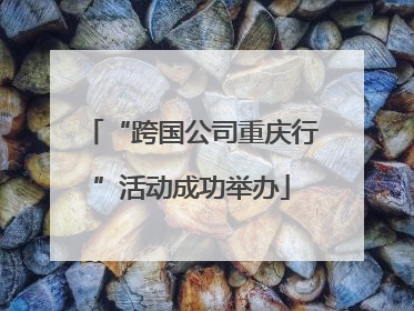 “跨国公司重庆行”活动成功举办