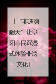 “非遗嗨翻天”让阜阳市民沉浸式体验非遗文化
