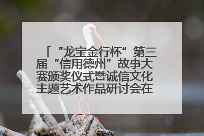 “龙宝金行杯”第三届“信用德州”故事大赛颁奖仪式暨诚信文化主题艺术作品研讨会在山东德州举办