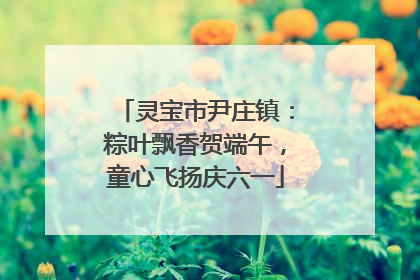 灵宝市尹庄镇：粽叶飘香贺端午，童心飞扬庆六一