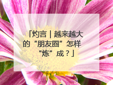 灼言｜越来越大的“朋友圈”怎样“炼”成？