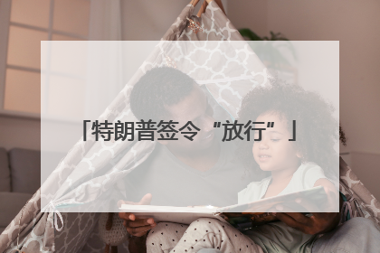 特朗普签令“放行”