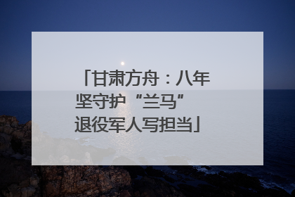 甘肃方舟：八年坚守护“兰马” 退役军人写担当