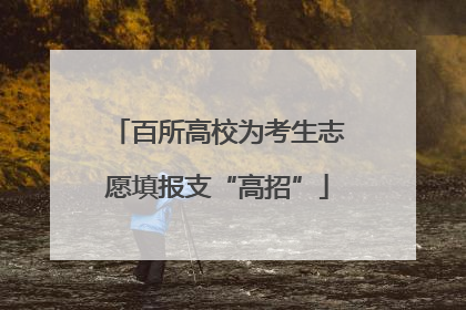 百所高校为考生志愿填报支“高招”