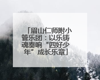 眉山仁师附小管乐团：以乐铸魂奏响“四好少年”成长乐章