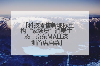 科技零售新地标重构“家场景”消费生态，京东MALL深圳首店启幕