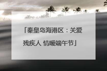 秦皇岛海港区：关爱残疾人 情暖端午节