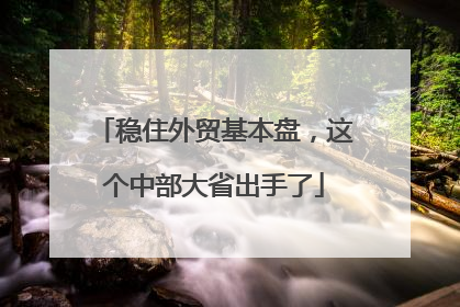 稳住外贸基本盘，这个中部大省出手了