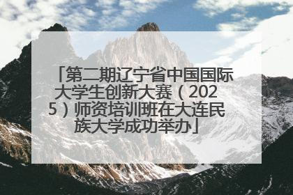 第二期辽宁省中国国际大学生创新大赛（2025）师资培训班在大连民族大学成功举办