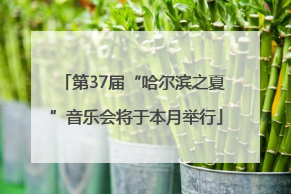 第37届“哈尔滨之夏”音乐会将于本月举行