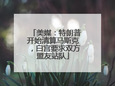 美媒：特朗普开始清算马斯克，白宫要求双方盟友站队
