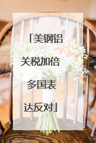 美钢铝关税加倍 多国表达反对