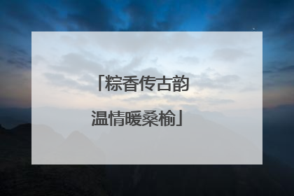 粽香传古韵 温情暖桑榆