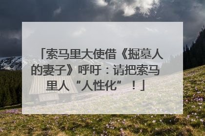 索马里大使借《掘墓人的妻子》呼吁：请把索马里人“人性化”！
