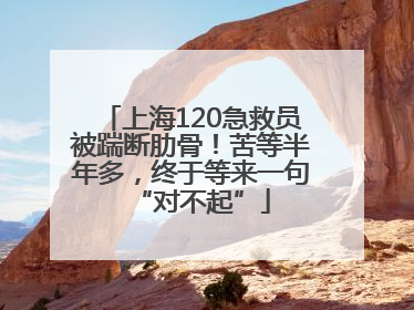 上海120急救员被踹断肋骨！苦等半年多，终于等来一句“对不起”
