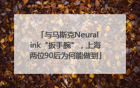 与马斯克Neuralink“扳手腕”，上海两位90后为何能做到