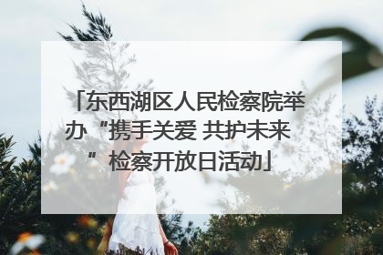 东西湖区人民检察院举办“携手关爱 共护未来”检察开放日活动