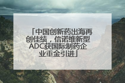 中国创新药出海再创佳绩，信诺维新型ADC获国际制药企业重金引进