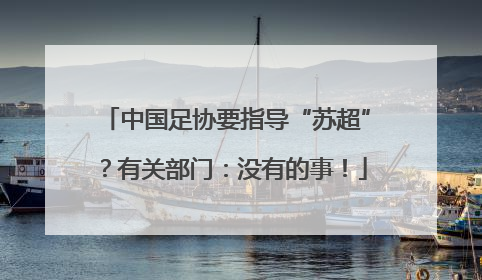 中国足协要指导“苏超”？有关部门：没有的事！