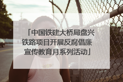 中国铁建大桥局盘兴铁路项目开展反腐倡廉宣传教育月系列活动