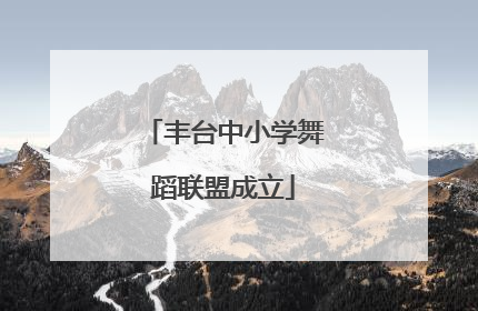丰台中小学舞蹈联盟成立
