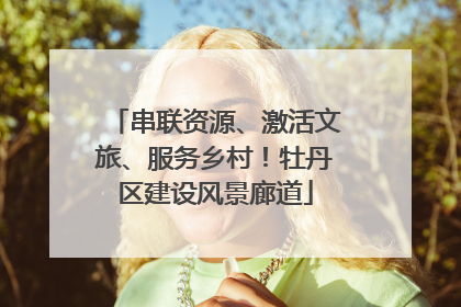 串联资源、激活文旅、服务乡村！牡丹区建设风景廊道