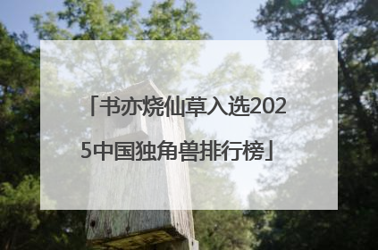 书亦烧仙草入选2025中国独角兽排行榜