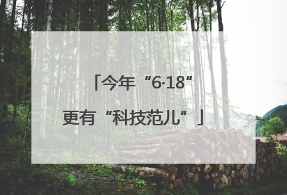 今年“6·18”更有“科技范儿”