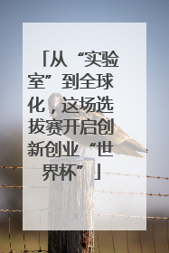 从“实验室”到全球化,这场选拔赛开启创新创业“世界杯”