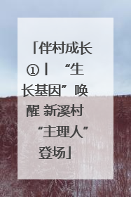 伴村成长①丨 “生长基因”唤醒 新溪村“主理人”登场
