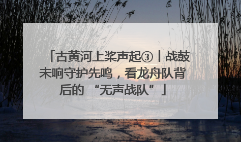 古黄河上桨声起③丨战鼓未响守护先鸣，看龙舟队背后的 “无声战队”
