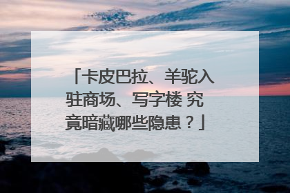 卡皮巴拉、羊驼入驻商场、写字楼 究竟暗藏哪些隐患？
