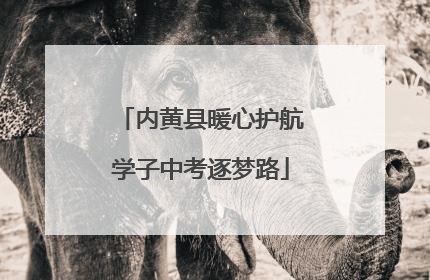内黄县暖心护航学子中考逐梦路