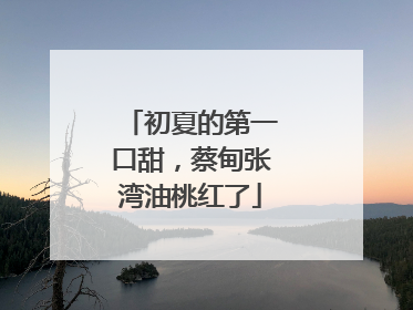 初夏的第一口甜，蔡甸张湾油桃红了