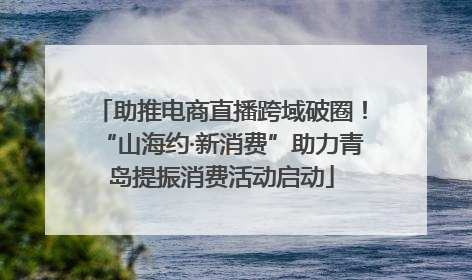 助推电商直播跨域破圈！“山海约·新消费”助力青岛提振消费活动启动