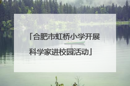 合肥市虹桥小学开展科学家进校园活动