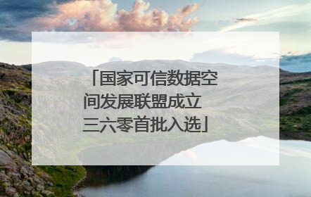 国家可信数据空间发展联盟成立 三六零首批入选