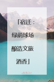 宿迁：绿荫球场酿造文旅酒香