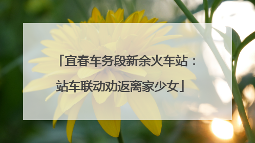 宜春车务段新余火车站：站车联动劝返离家少女