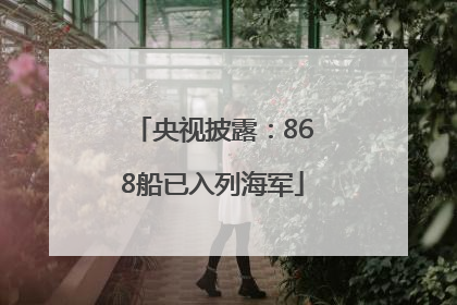 央视披露：868船已入列海军