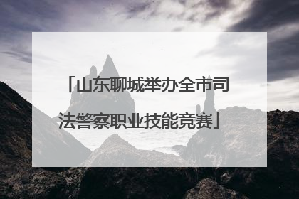 山东聊城举办全市司法警察职业技能竞赛