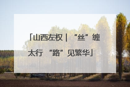 山西左权｜“丝”缠太行 “路”见繁华