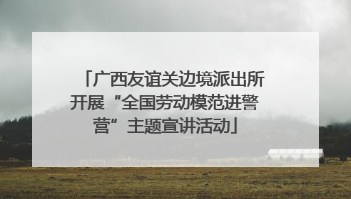 广西友谊关边境派出所开展“全国劳动模范进警营”主题宣讲活动