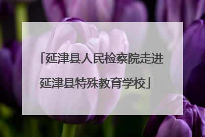 延津县人民检察院走进延津县特殊教育学校