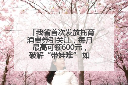 我省首次发放托育消费券引关注，每月最高可领600元，破解“带娃难” 如何不负所“托”？